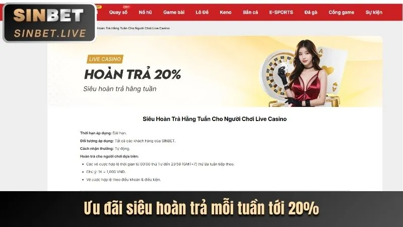 Hoàn trả hàng tuần 92lottery